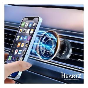 Heartz Premium Manyetik Araç Telefon Tutucu | Magsafe Uyumlu | Havalandırma Izgarası Telefon Tutucu | 360° Dönebilen Güçlü Mıknatıslı